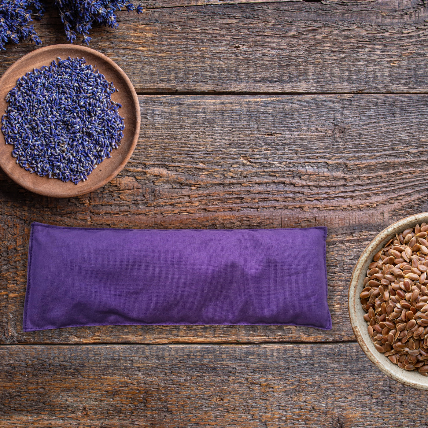 Augenkissen mit Bio-Lavendel Füllung, Farbe Violett